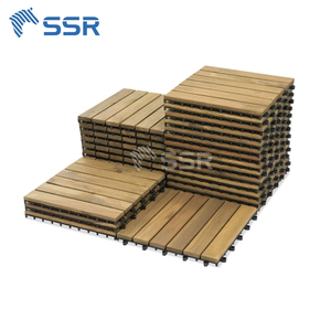 กระเบื้องพื้นไม้กระถินณรงค์ 6 แผ่นแบบธรรมชาติ สำหรับปูพื้นภายนอกอาคาร เหมาะสำหรับพื้นที่กลางแจ้งในวิลล่า - Product Image 4