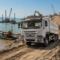 Восстановленный самосвал Howo NX 6x4, 371 л.с., двигатель Weichai, полный комплект запчастей для горнодобывающей и логистической техники