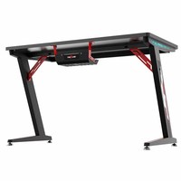 Table de jeu réglable en métal lumière LED multifonction PC ordinateur portable étude travail ordinateur bureau assemblé bureau