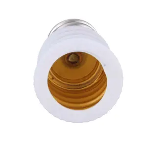 המרת מנורת בעל מתאם ממיר E12 כדי E14 מנורת בסיס Socket עבור LED הלוגן CFL אור הנורה שחור לבן