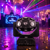 Projecteur de scène à tête mobile 18x10W RGBW avec effet laser LED 4-en-1 DMX512 IP33 pour DJ, événements, mariages - Prix bas