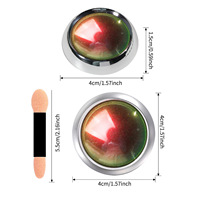 Poudre à ongles effet caméléon nacrée 12 couleurs, pigment néon miroir, effet chrome fluorescent, poussière pour vernis gel, décorations pour manucure