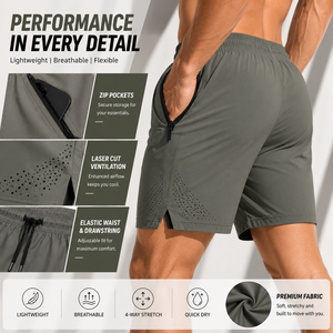 Shorts de sport athlétiques pour hommes, personnalisés, de qualité supérieure, à séchage rapide, pour la course à pied, la gym, l'entraînement, vêtements à marque privée - Product Image 2