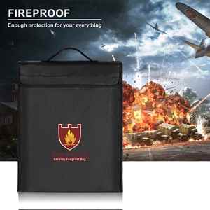 Portable Office Business Style <b>Document</b> <b>Bag</b> Waterproof and Fireproof with Zipper for File Collection - Product Image 3