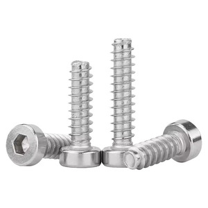 304 Stainless Steel Cylindrical Head Internal Hex Socket Self Tapping Screws M4 M5 M6 Metric Grade A Construction Industry - Product Image 2