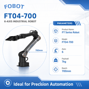 Bras robotisé industriel 6 axes FT04-700, charge utile 7 kg, portée 700 mm, précision 0,1 mm, garantie 1 an, pour machine d'assemblage et de placement 1. E - Product Image 4