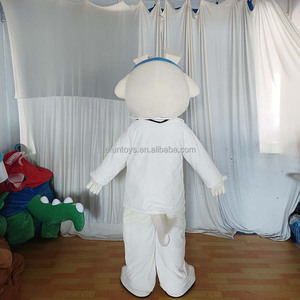 Efun quantité minimale de commande-Costume de mascotte professionnel de médecin chien blanc personnalisé 1 pièce-Taille adulte-Costume d'animal de dessin animé pour la publicité - Product Image 3