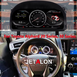 แผงหน้าปัดดิจิตอล LCD สำหรับ Toyota Alphard ซีรีส์ 20 ซีรีส์ 30 จอแสดงผลเสมือนจริง พร้อมมาตรวัดความเร็ว แบบเสียบใช้งานได้ทันที - Product Image 5