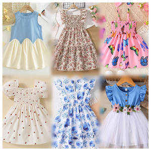 Vestidos Casuales Mixtos para Niñas Diseño Coreano Baratos, Envío Aleatorio, Vestidos de Verano Infantiles, Vestidos Florales para Niñas - Product Image 1