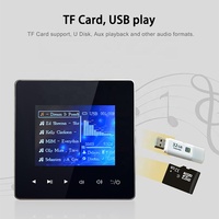 Mini 4*20W Stereo Ses Müzik Paneli Arka Plan Müziği Ana Sistem Otel Radyosu AUX FM Duvar İçi Ses Amplifikatörü Akıllı Ev