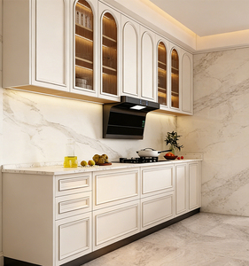 Set di Mobili da Cucina <span class=keywords><strong>Moderni</strong></span> su Misura, Porte Personalizzabili, Standard E1, Espositori e Armadietti, Servizio di Progettazione 3D per Tutta la Casa - Product Image 2