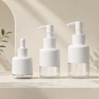 Emballages cosmétiques à faible MOQ, contenants vides pour soins de la peau, flacons compte-gouttes pour lotion et huile essentielle 50ml 80ml 100ml avec bouchon à vis personnalisé