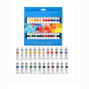 Juego de Pintura Acrílica Básica de 24 Colores, 12/24 Tubos de 12 ml de Capacidad para Adultos y Niños, Pintura Artística sobre Lienzo, Vidrio y Papel - Product Image 3
