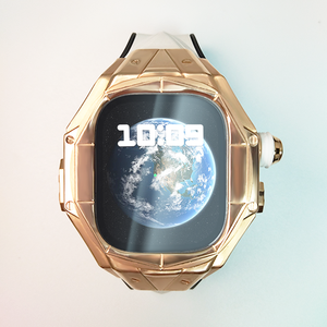 เคสสำหรับอัลตร้าที่กำหนดเองหรูหรายางฟลูออรีน49มม. กรอบโลหะไทเทเนียมชุบทองแท้ - Product Image 1