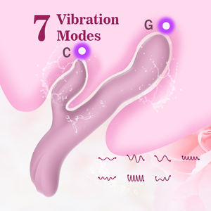 Ylove yumuşak esnek silikon tavşan vibratör kadınlar bükülebilir çift motorlu G Spot klitoral stimülatör su geçirmez şarj edilebilir - Product Image 2