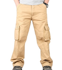 Pantaloni Cargo da uomo di alta qualità tinta unita pantaloni lunghi tattici Outdoor Casual verde kaki - Product Image 1