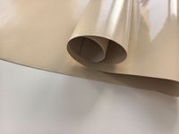 Bâche en PVC tissé ignifuge et imperméable, 600 g/m², beige, laminée, résistante à l'huile, anti-moisissure, antistatique, durable
