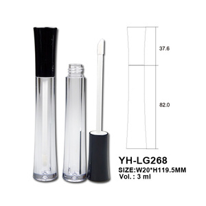 3ml Thick <b>Clear</b> Gradient Lip <b>Gloss</b> Container with ABS/PETG Material Private Label Cosmetic Packaging for Liquid Lip Glaze - Product Image 2