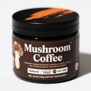 Органическая смесь растворимого порошка Кордицепса Рейши Львиная Грива индейки, подходящая для взрослых Грибная кофейная добавка - Product Image 1