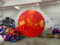 Ballon solaire gonflable géant, modèle d'éclairage, planètes gonflables pour décoration sur le thème de l'espace