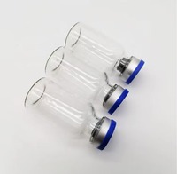 Vial de vidrio transparente vacío con tapa de rosca para muestreo automático, botella de vidrio para análisis de laboratorio