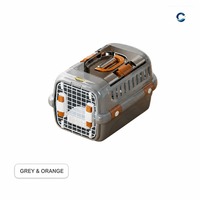 Sac de transport portable pour animaux de compagnie, pour chats et chiens de petite et moyenne taille, avec double porte, fenêtre panoramique supérieure et poignée