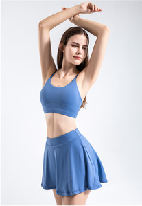Vêtements de tennis pickleball respirants à séchage rapide ensemble de jupes de tennis deux pièces pour femmes - Product Image 5