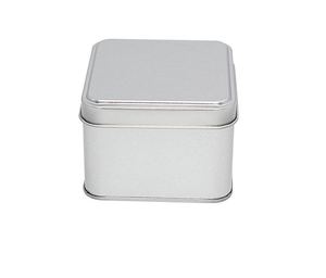 Boîte de <span class=keywords><strong>montre</strong></span> à <span class=keywords><strong>montre</strong></span> en étain noir mat OEM personnalisé, emballage carré pour <span class=keywords><strong>montre</strong></span> avec vitre en PVC, vente en gros - Product Image 4