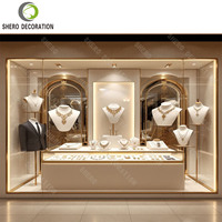 Vitrine d'exposition en verre trempé pour bijouterie, design d'intérieur 3D, comptoirs de présentation, showroom de montres de boutique