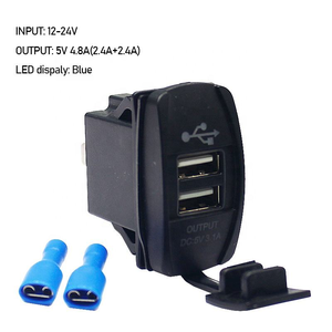 Kép USB Car Charger 12V 3.1A <span class=keywords><strong>Rocker</strong></span> <span class=keywords><strong>Switch</strong></span> 2 cổng phổ Moto 12-24V bảng điều khiển không thấm nước núi cyberpunk CE ON-OFF Bảng điều chỉnh núi - Product Image 4