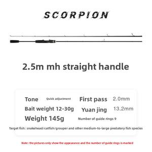 Canne à pêche Haodun M <span class=keywords><strong>Tuning</strong></span> Lure Rod MH Hardness Black pour micro-objets, bouche de cheval, longue portée, pour la pêche en rivière/lac/rivière - Product Image 6