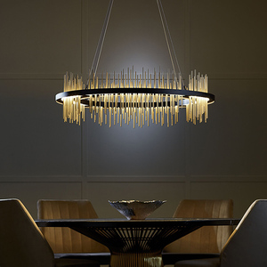 Đèn Trang Trí Đèn Treo Vòng Tròn Hiện Đại Sản Phẩm Mới Của Nhà Sản Xuất Đèn Chùm Thanh LED Giá Rẻ - Product Image 2