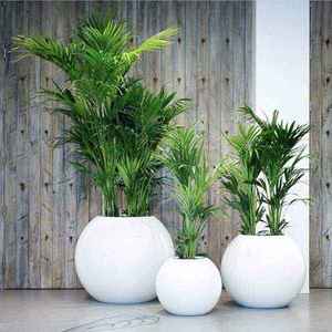 Fiberglass Flower Planter Modern <b>Large</b> Plant <b>Pot</b> Decorative Garden Container for Indoor Outdoor Home Commercial Landscaping - Product Image 2