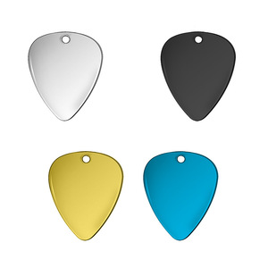 Collar de Acero Inoxidable con Forma de Púa de Guitarra y Colgante de Constelación, Joyería Unisex para Uso Diario - Product Image 2