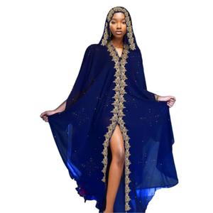 Vestido Transparente de Encaje con Capucha, Holgado, de Color Sólido, de una Pieza, Sexy y a la Moda - Product Image 1