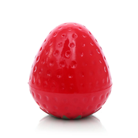 Bálsamo Labial Vegano Romántico de Frutas Orgánicas al por Mayor, Barra de Bálsamo Labial Natural a Base de Hierbas, 24 Unidades por Caja, Bálsamo Labial en Bola de Fresa Roja