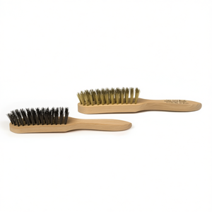 Ttake Hand <b>Brush</b> Wooden Handle Stainless Steel 4x15x25 Mm 24 <b>Wires</b> - Product Image 2