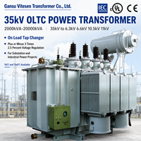 Transformateur de puissance immergé dans l'huile OLTC 20KV 35kV 2000-20000kVA, transformateur de sous-station triphasé à faible perte, IEC 60076 OEM ODM