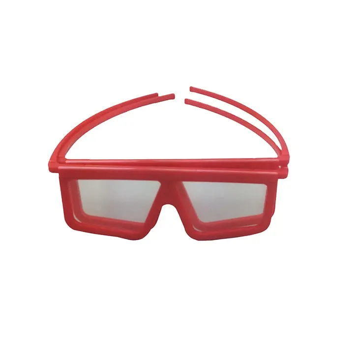 Lunettes polarisées circulaires en plastique, lunettes de film 3D pour système de cinéma RealD