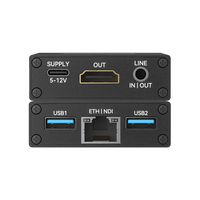 Codificador de Transmisión en Tiempo Real de 2 Puertos USB para Cámaras con Entrada UVC a Salida HD, Decodificador IP a HD