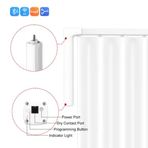 Motorized Electric Smart Wifi Track Wireless Shades Drapery Sliding Rs485 Curtain Motor Serial Motor Interface