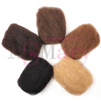 Cheveux Humains Afro Crépu en Vrac 50g Grand Paquet pour Tresses, Réparation de Locks, Extensions de Cheveux Rasta 100% Bruts Non Transformés