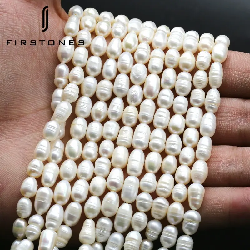 Venta al por mayor un grado 6mm-7mm blanco Natural perlas de agua dulce para la fabricación de la joyería