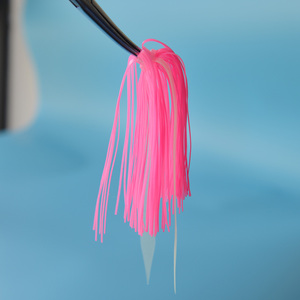 Vente en gros, jupes de pêche en silicone bon marché, jupe parapluie, leurre de pêche en caoutchouc avec cravate - Product Image 2