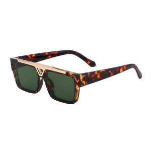 Nouvelles lunettes de soleil LIER légères et design, tendance, à double barre, grande monture semi-cerclée, protection UV400, verres PC, lunettes de cyclisme - Product Image 4