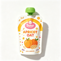 Emballage en plastique écologique anti-fuite 100ml 250ml, rechargeable, pour aliments pour bébés, jus, yaourt de noix de coco, boisson, sachet à bec verseur