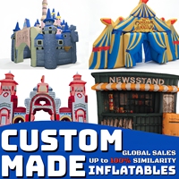 Catégories personnalisables de produits gonflables avec couleurs, tailles, marques et motifs personnalisables pour les événements commerciaux