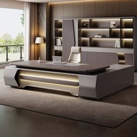 Ensemble de chaise de bureau exécutive en bois de luxe léger, design minimaliste moderne haut de gamme, mobilier de nouvelle conception