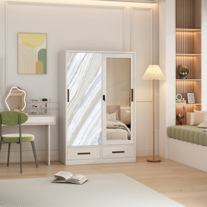 <span class=keywords><strong>Armoire</strong></span> en fer 2 portes coulissantes <span class=keywords><strong>Jumbo</strong></span> miroir <span class=keywords><strong>Armoire</strong></span> coulissante en verre <span class=keywords><strong>armoire</strong></span> de rangement en fer - Product Image 6