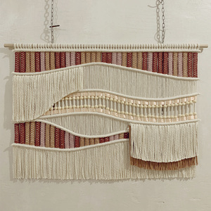 Decorazioni <span class=keywords><strong>da</strong></span> Parete in Macramè Intrecciato a Mano all'Ingrosso per Studi di Interior Design e Marchi di Arredamento - Product Image 2